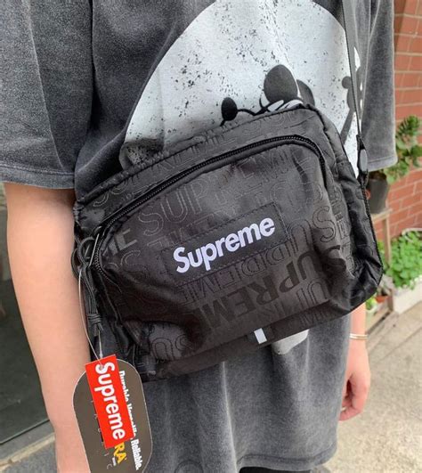 supreme red shoulder bag replica|is a supreme bag genuine.